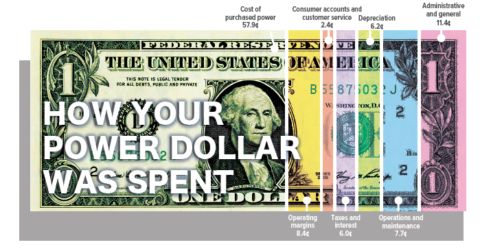 How your power dollar was spent